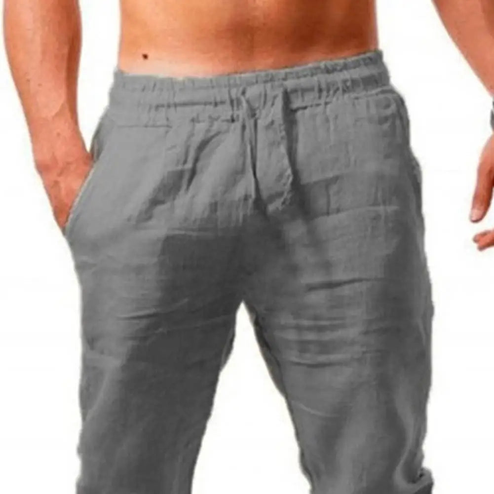 Pantalon Cargo en coton blanc pour hommes