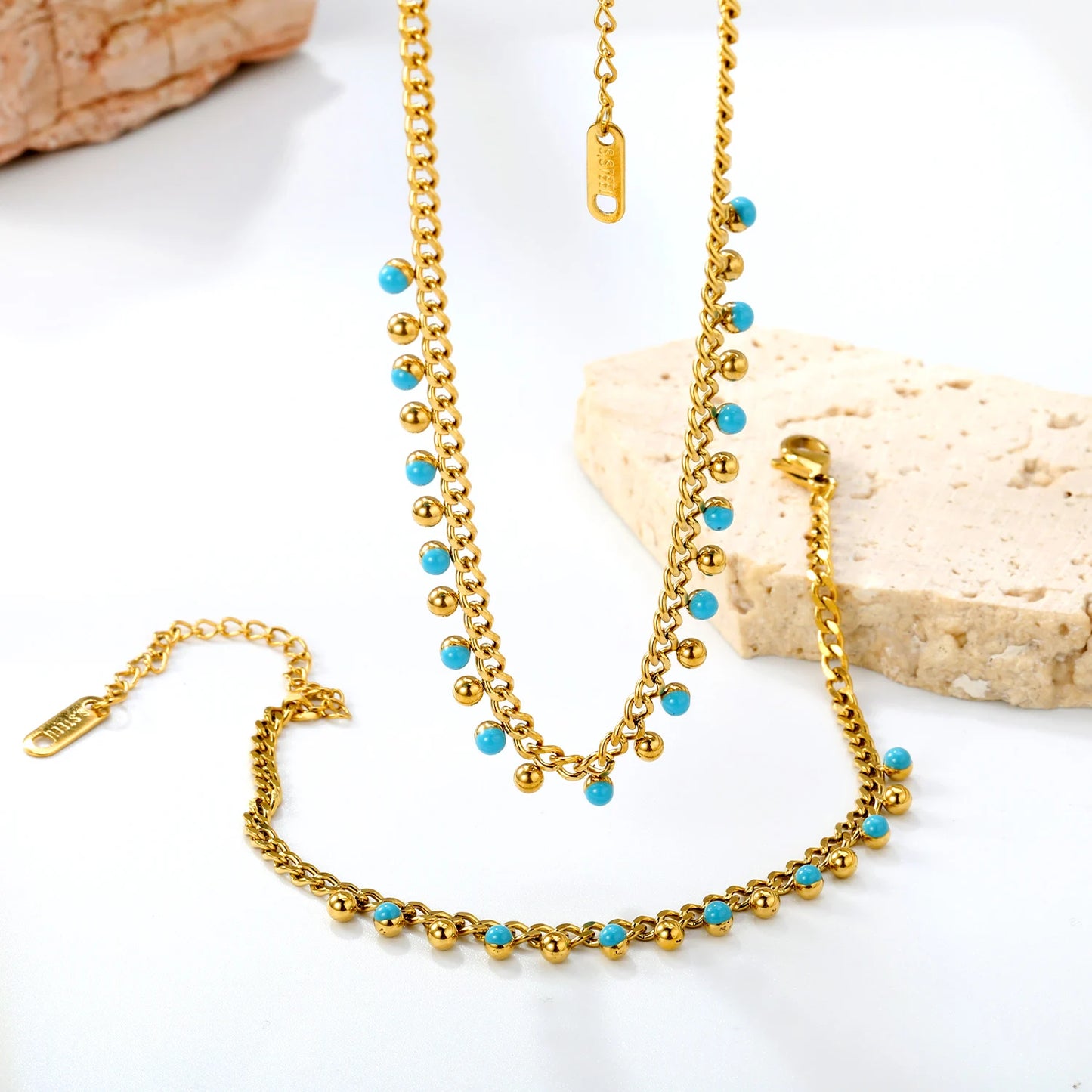 LUXUSTEEL ensemble bijoux.