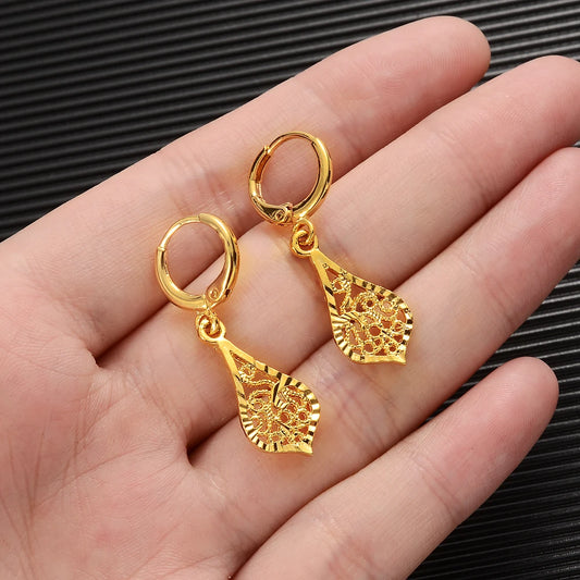 Boucles d'oreilles couleur or pour femmes/filles