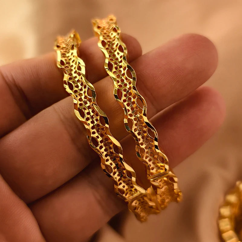 Bracelets plaqués or de Dubaï pour femmes