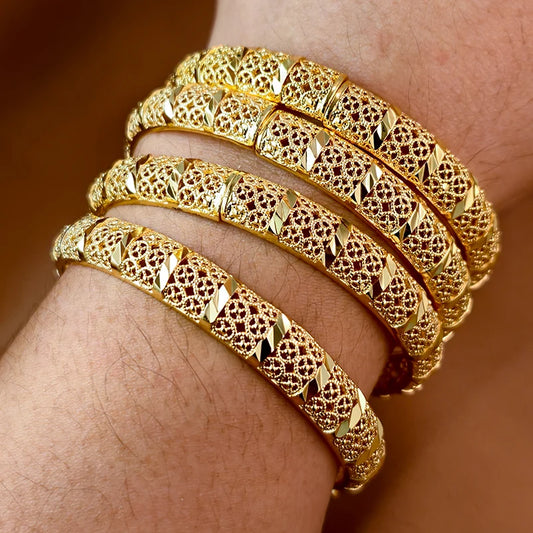 Bracelets plaqués or de Dubaï pour femmes