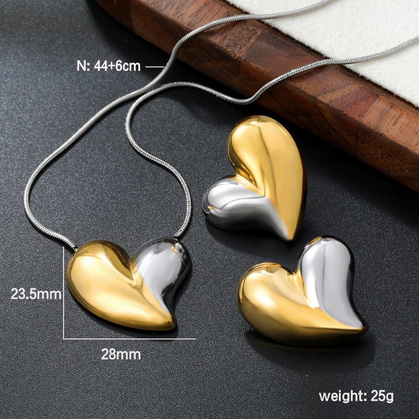 LUXUSTEEL ensemble bijoux.