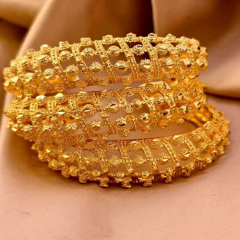 Bracelets plaqués or de Dubaï pour femmes