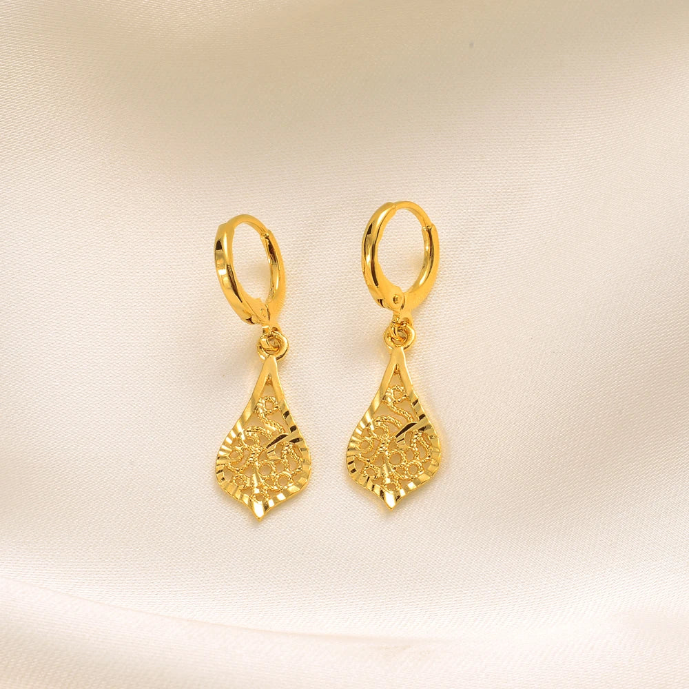 Boucles d'oreilles couleur or pour femmes/filles