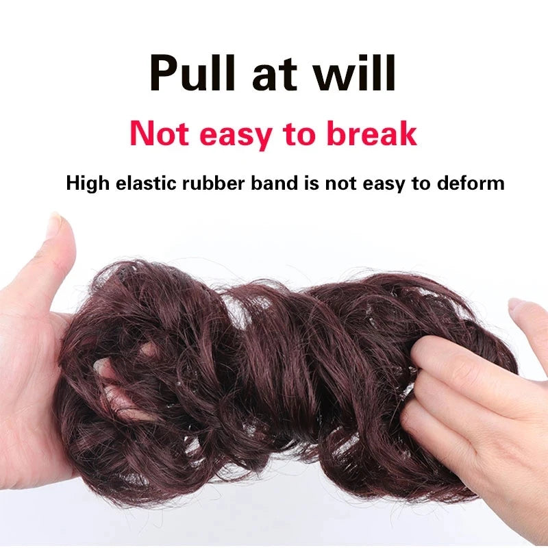 Bundles de cheveux humains chignon désordonné