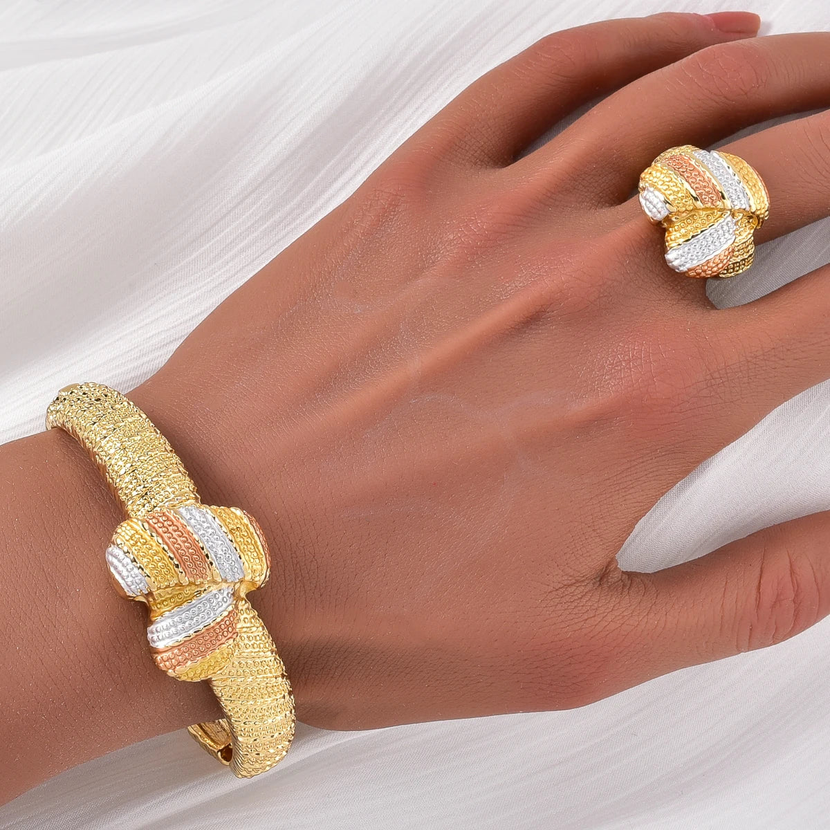 4pcs ensemble de bijoux pour femmes style Moyen - Orient