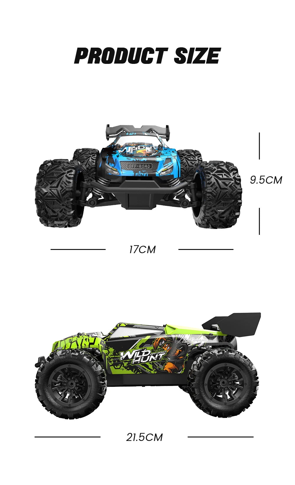 Voiture RC tout-terrain 2.4G RTR haute vitesse