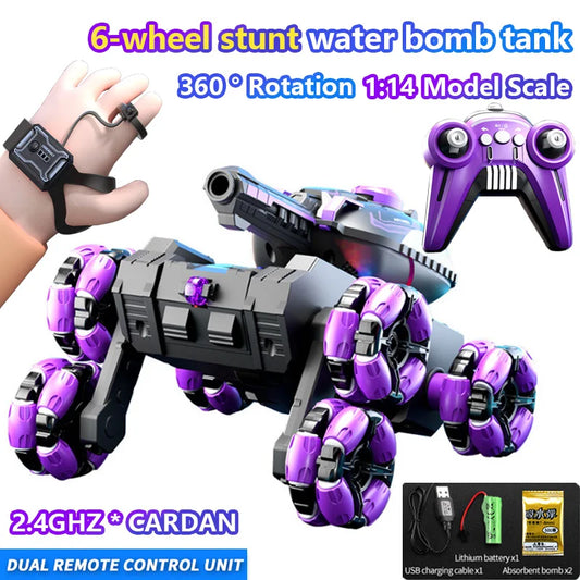 Voiture jouet bombe à eau avec poignée pour enfants