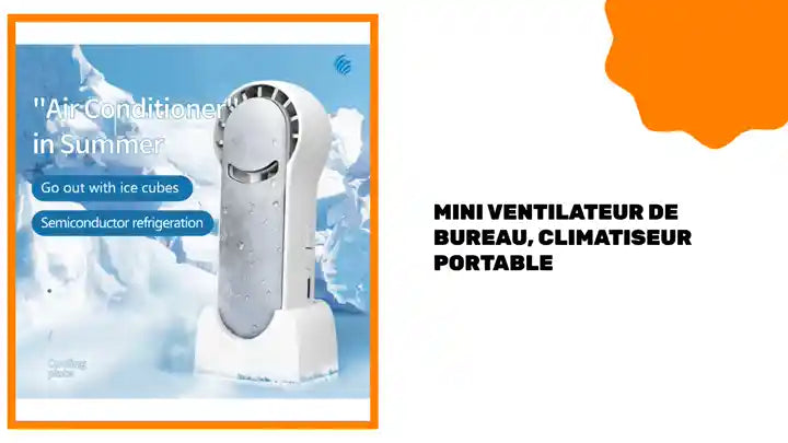Mini ventilateur de bureau, climatiseur Portable by@Outfy