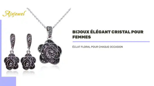 Bijoux &eacute;l&eacute;gant cristal pour femmes by@Outfy