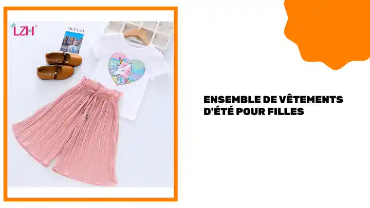 Ensemble de v&ecirc;tements d&#039;&eacute;t&eacute; pour filles by@Outfy